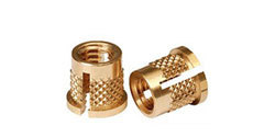 Brass Insert - High Quality Brass, Standard Thread, Variable Dimensions | Machined Finish, Rohs Compliant, Long Lasting For Threaded Applications