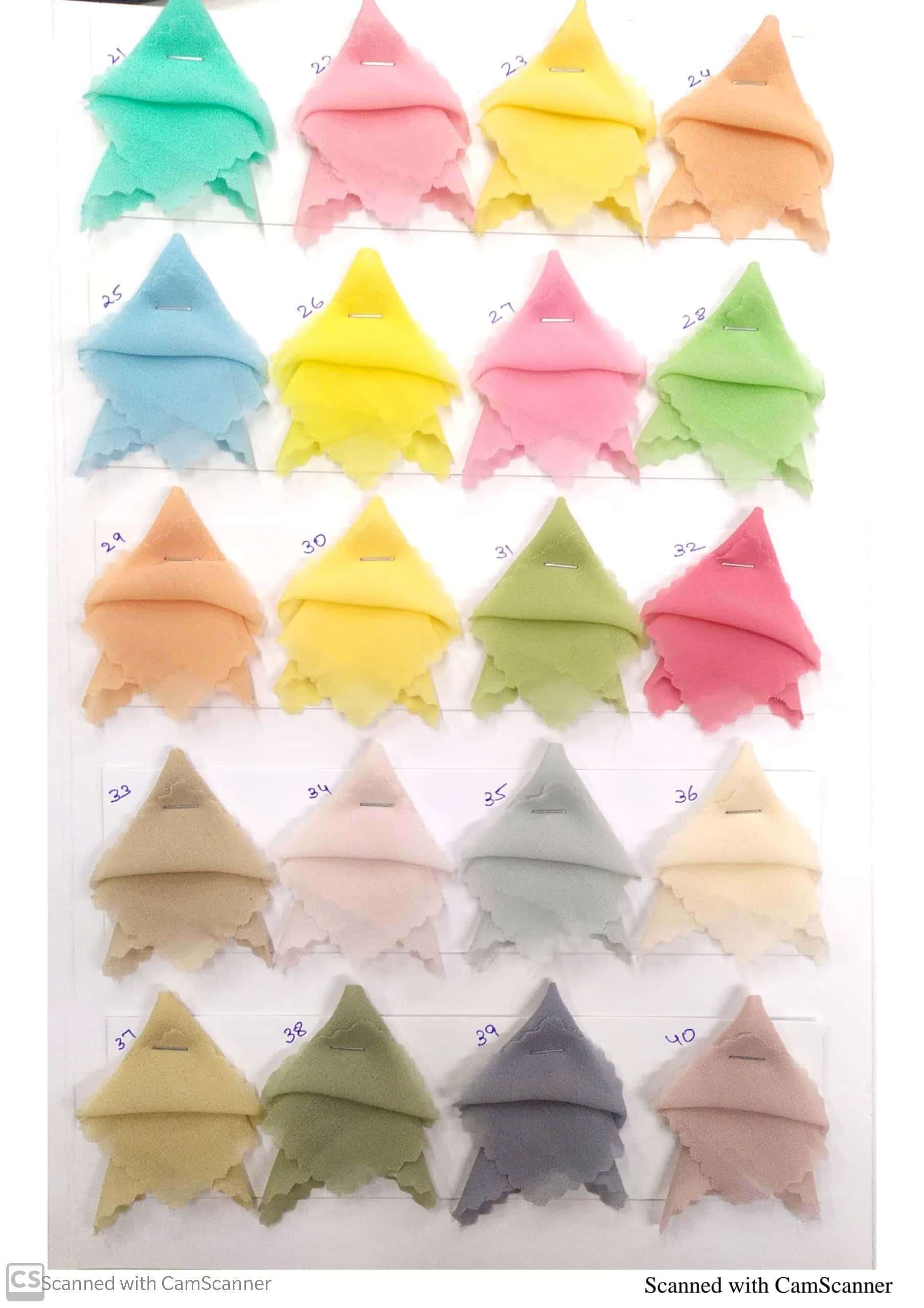 Fox Georgette - 9 Kg Georgette Fabric, 44-56 Inch Width | Smooth, Lightweight, Cool, Fast Colors, Dyed Texture, Hand & Machine Washable