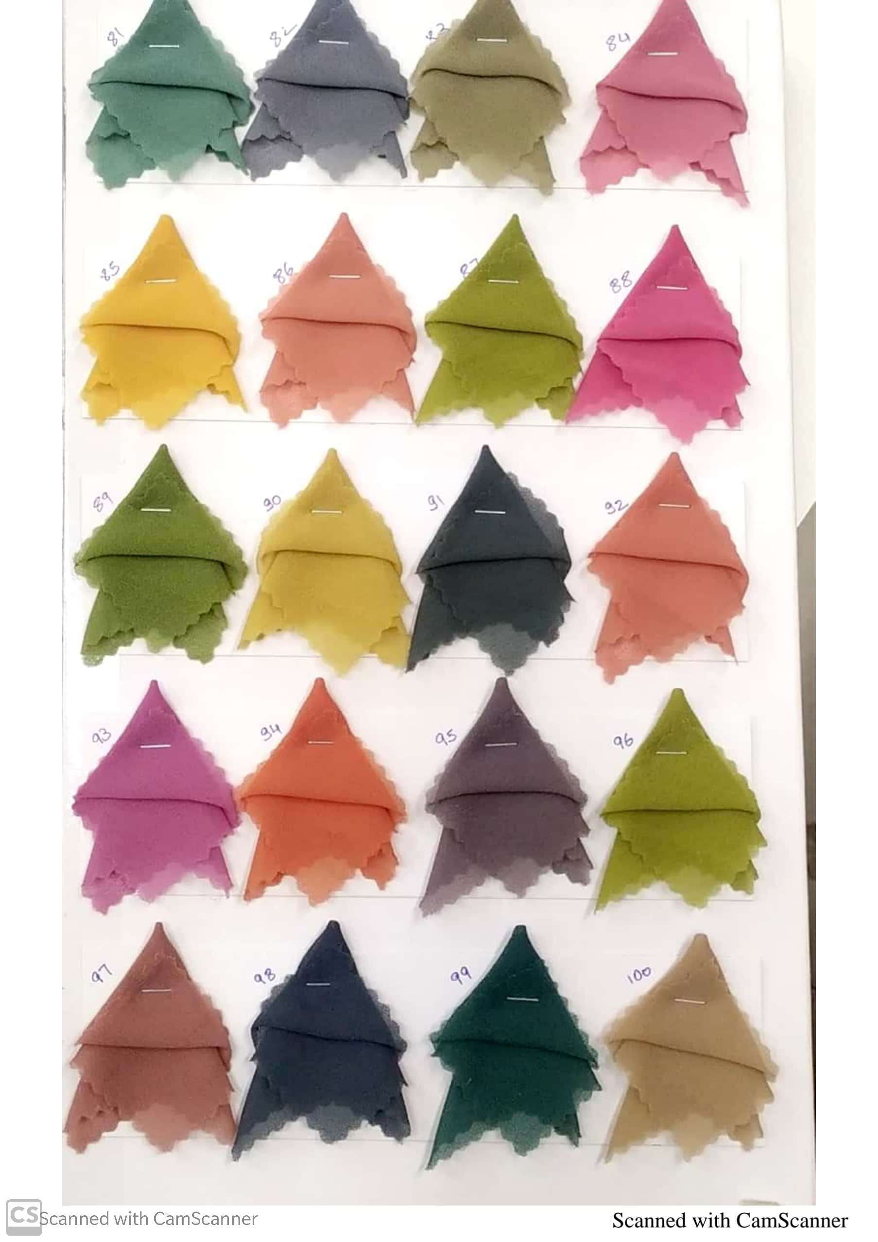 Fox Georgette - 9 Kg Georgette Fabric, 44-56 Inch Width | Smooth, Lightweight, Cool, Fast Colors, Dyed Texture, Hand & Machine Washable