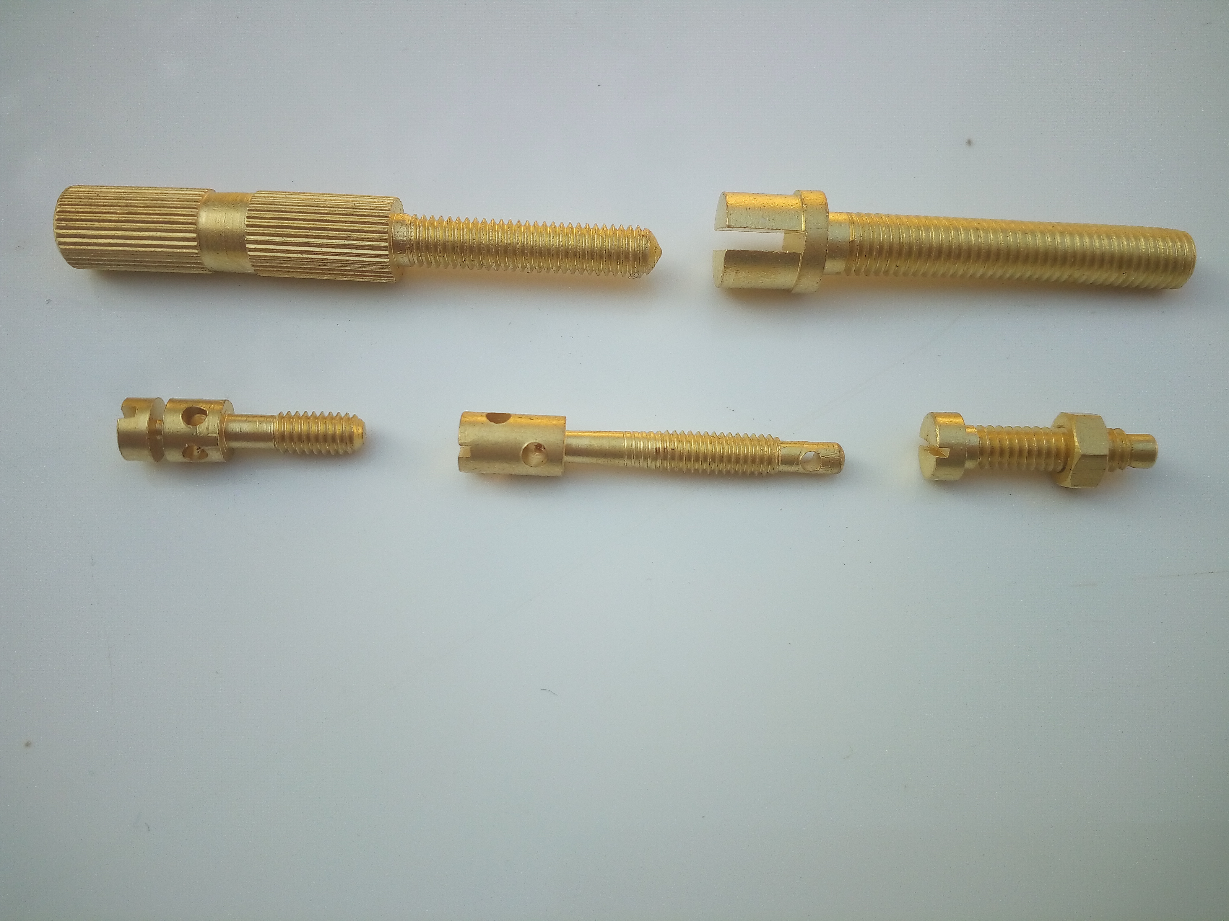 Brass Studs - Custom Sizes In Brass, Cnc Machined | Metric & British Threads Available, Surface Plating Options