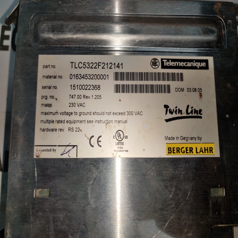 Berger Lahr Tlc5322f212141 Servo Drive