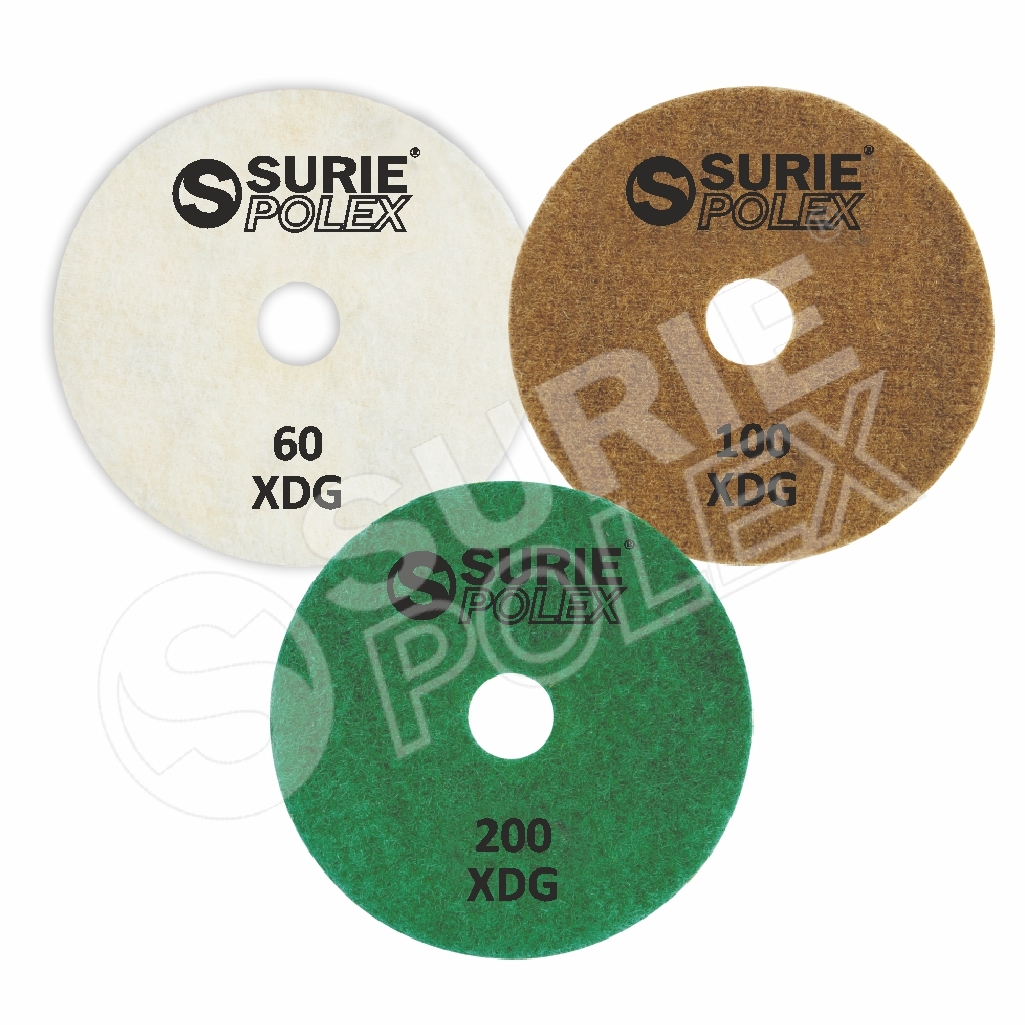 Diamond Wet Polishing Pad - Flexible Resin Bonded Velcro-backed | Ideal For Marble And Granite Smooth Polishing Results Grits 60 To 12000