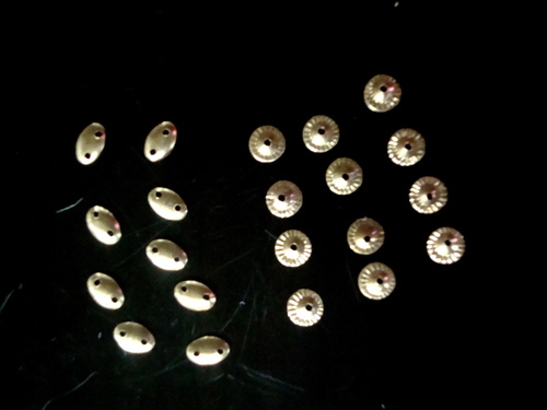 Oval Brass Sequins