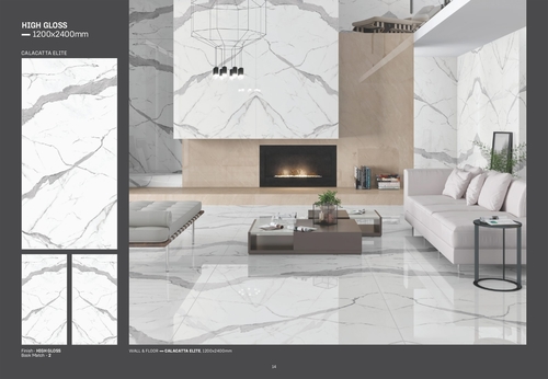 Color 1200X2400Mm Calacatta Elite_High Gloss