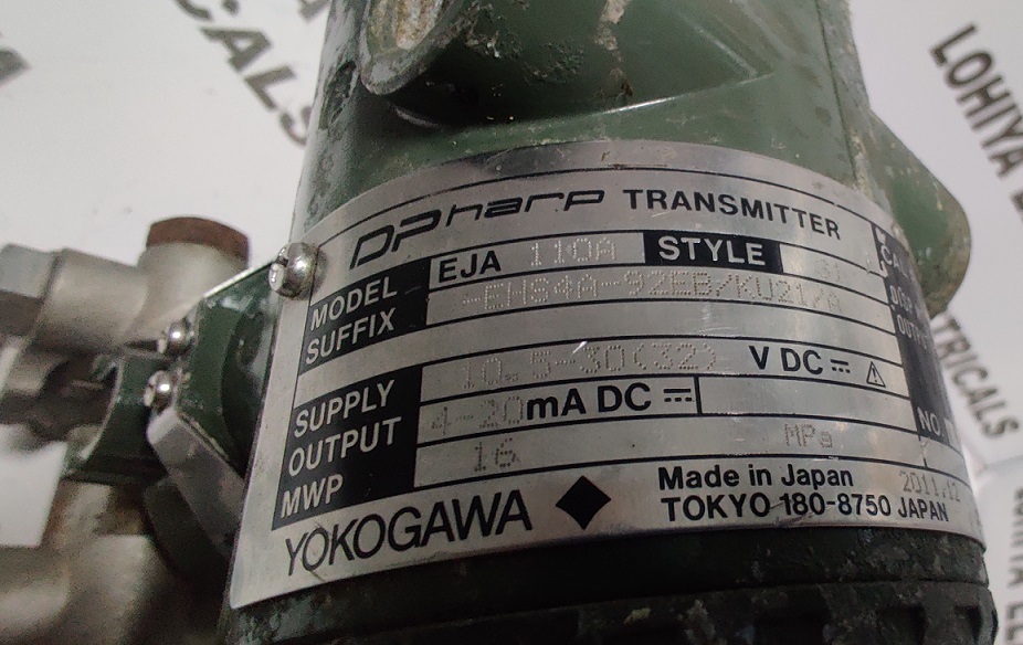 Yokogawa Eja 110a Transmitter