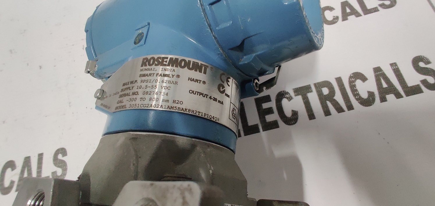 Rosemount 3051cg2a02a1am5bak8h2t1p1q4q8 Pressure Transmitter