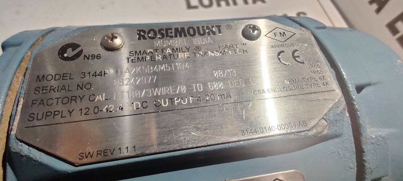 Rosemount 3144p D1a2k5b4m5t104 Temperature Transmitter