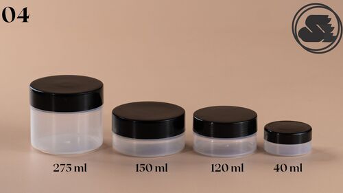 Pp Cream Jars - Color: White