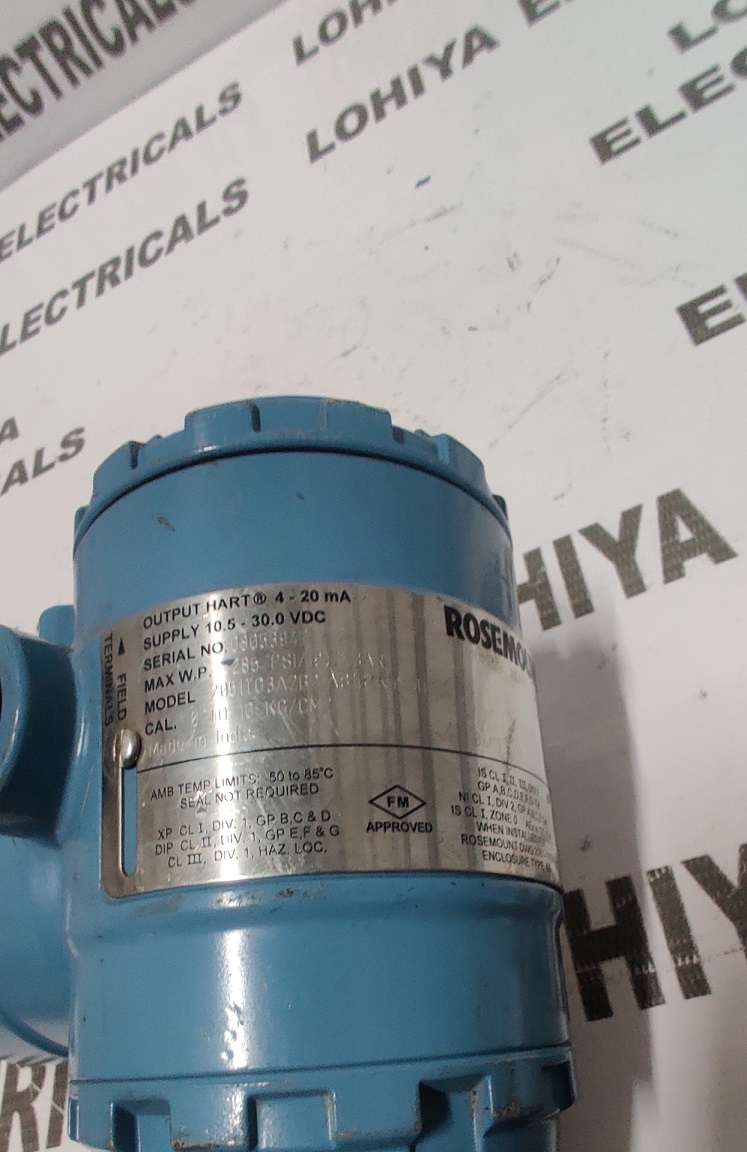 Rosemount 2051 Tg3a2b2151b4 Ksm5d5d404 Pressure Transmitter