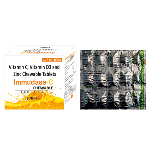 Vitamin C, Vitamin D3 And Zinc Chewable Tablet Recommended For: As Per Doctor Recommendation