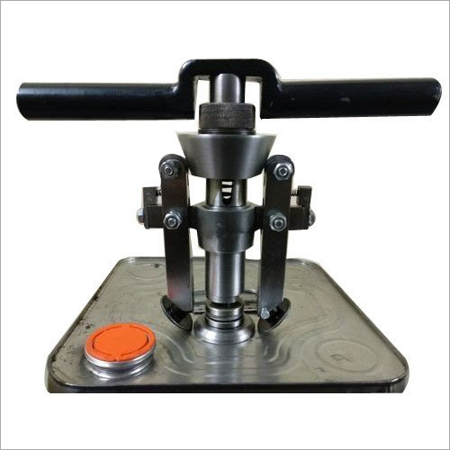 Drum Cap Sealing Machine - Mild Steel, Crimp Range 15-20 mm, Sealing Speed 50-70 Caps/Hour | Semi Automatic, Weighing 7.5-8 kg