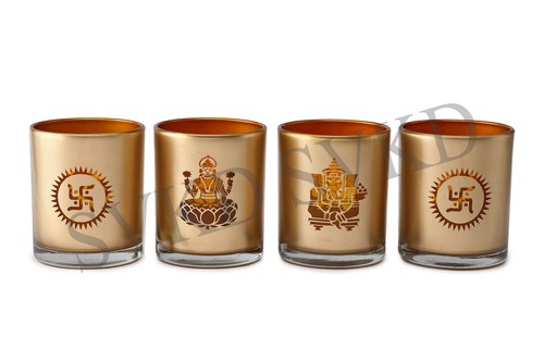 Decorative SVKD Glass Candle Holder