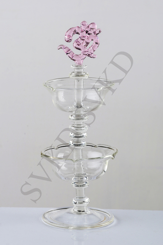 Transparent Svkd Glass Om Twice Block Deepak