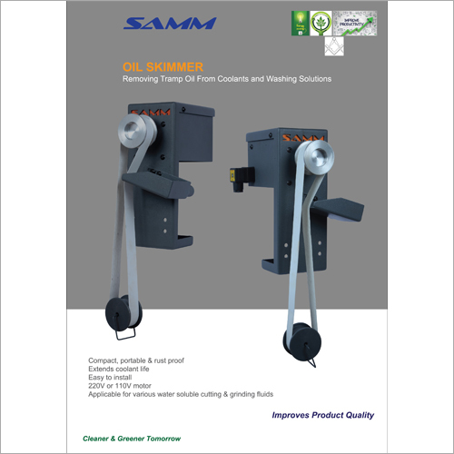 Oil Skimmer - Steel & Plastic, 30x40x20cm | Oil Separator For Wastewater Treatment, 10-20kg Weight, 100-250w Power, 5-10 L/min Capacity
