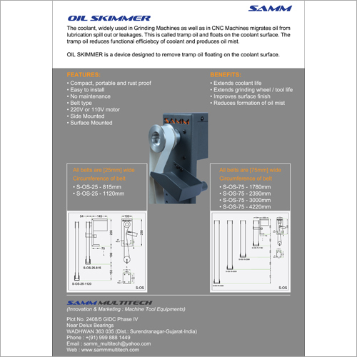 Oil Skimmer - Steel & Plastic, 30x40x20cm | Oil Separator For Wastewater Treatment, 10-20kg Weight, 100-250w Power, 5-10 L/min Capacity
