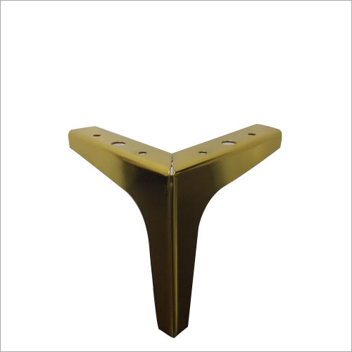 Triangle Golden 6 Inch Sofa Legs - Finish: Polished