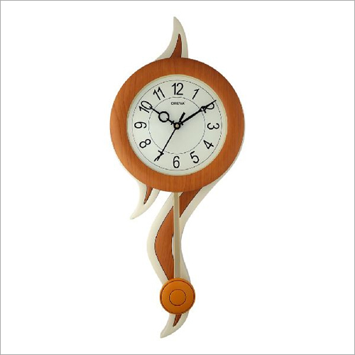 Stylish Pendulum Analog Clock - Plastic Material, Customized Size, Vibrant Color Options | Elegant Design for Modern Interiors