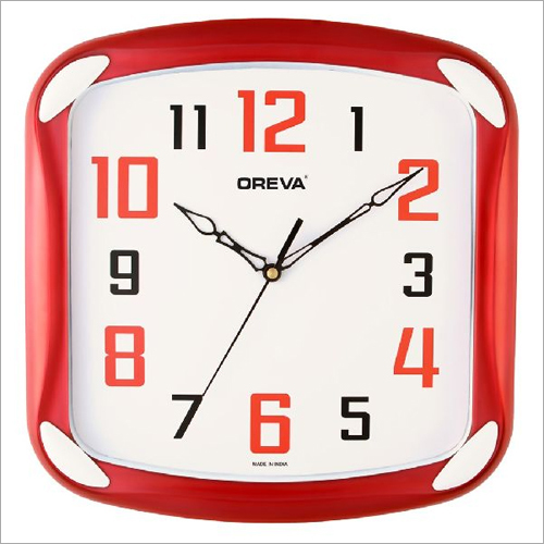 Plastic Square Economy Analog Clock