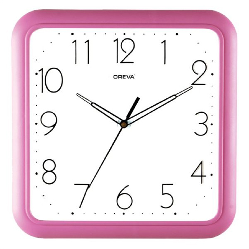 Plastic Square Shape Wall Clock