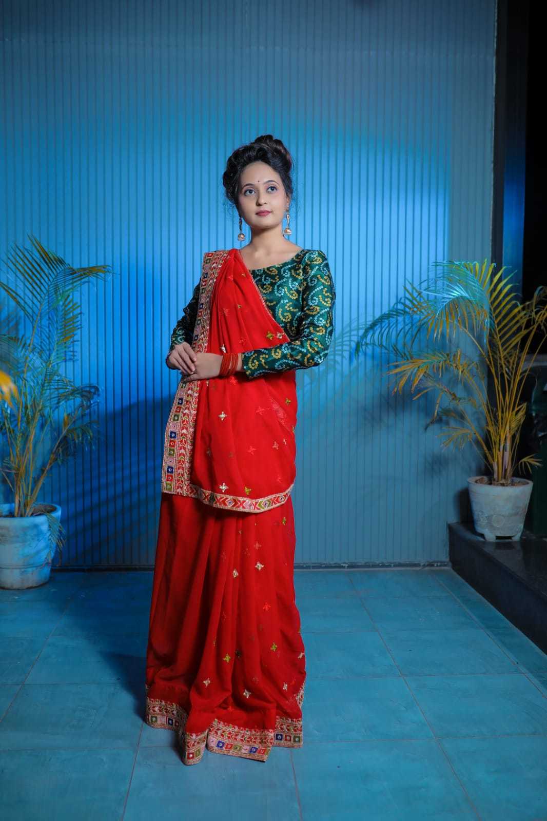 Cotton Silk Georgette Saree