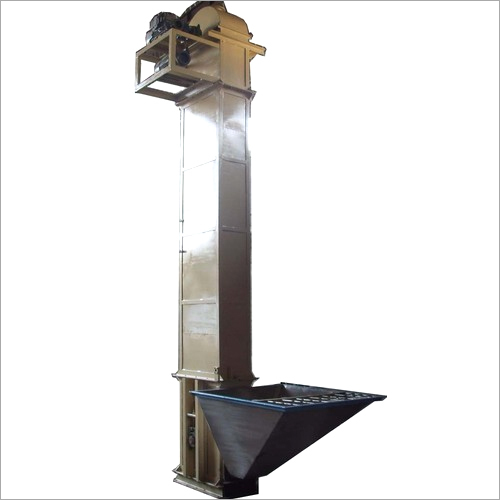Industrial Z Type Bucket Elevator - Stainless Steel, 30 Feet Height, 4 Tons Capacity | 1.5160 KW Power, 1.4 m/s Maximum Speed, 50 Hz Frequency
