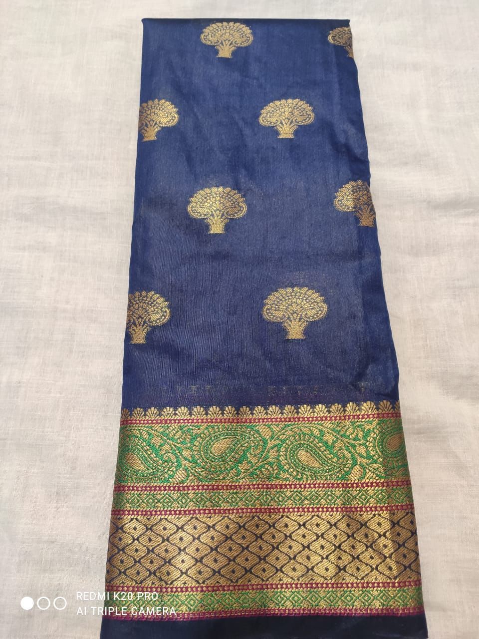Ladies Saree - Crystal Cotton, Customizable Size In 7 Vibrant Colors | Washable, Breathable, Full Size With Blouse