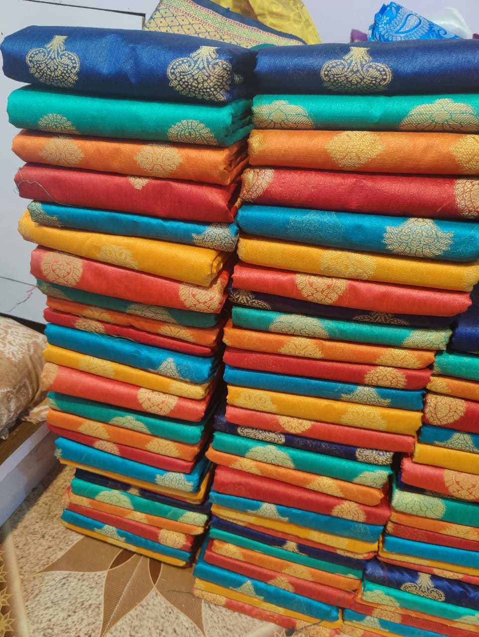 Ladies Saree - Crystal Cotton, Customizable Size In 7 Vibrant Colors | Washable, Breathable, Full Size With Blouse