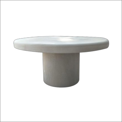 Half Round Beige Sand Stone Table