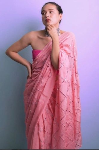 Stone Work Georgette Saree