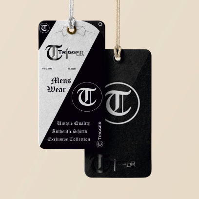Paper Hang Tag - Paper Material, Multiple Colors Available | Ideal for Garment Labeling