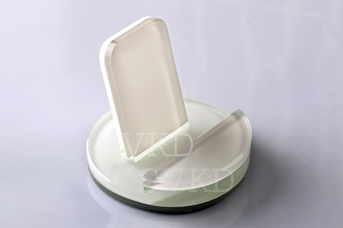 White Svkd Glass Mobile Stand
