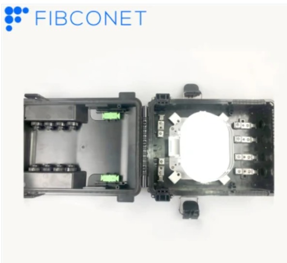 Fiber Optic Distribution Box - Abs+pc Material, Supports 16 Drop Cables, Ip65 Protection | Ideal For Data Transmission, Telecommunication, And Optical Fiber Applications