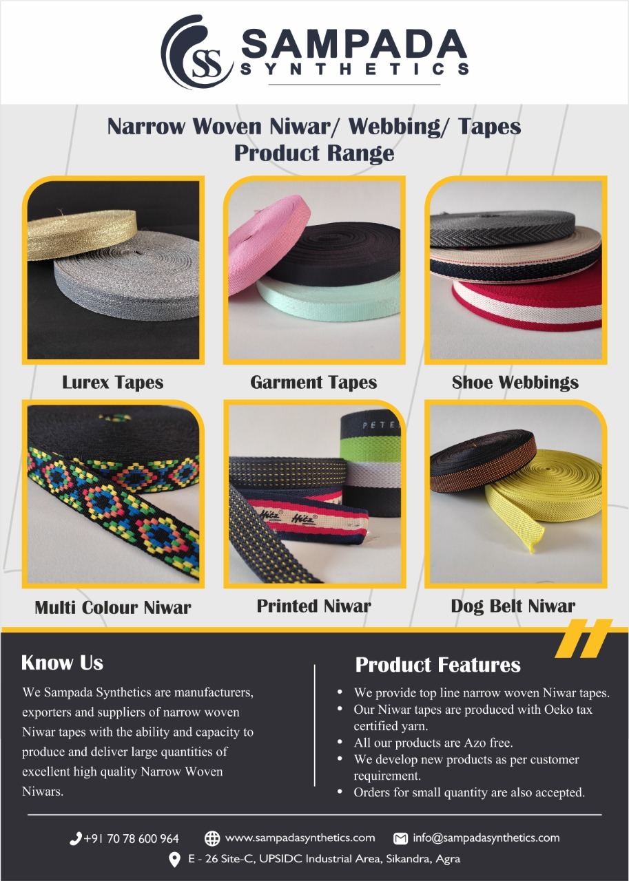 Narrow Woven Niwar Tapes - Multi-functional Durability, 50 Mtr Length, Width From 6 To 120 Mm, Available In Multiple Colors And Custom Sizes