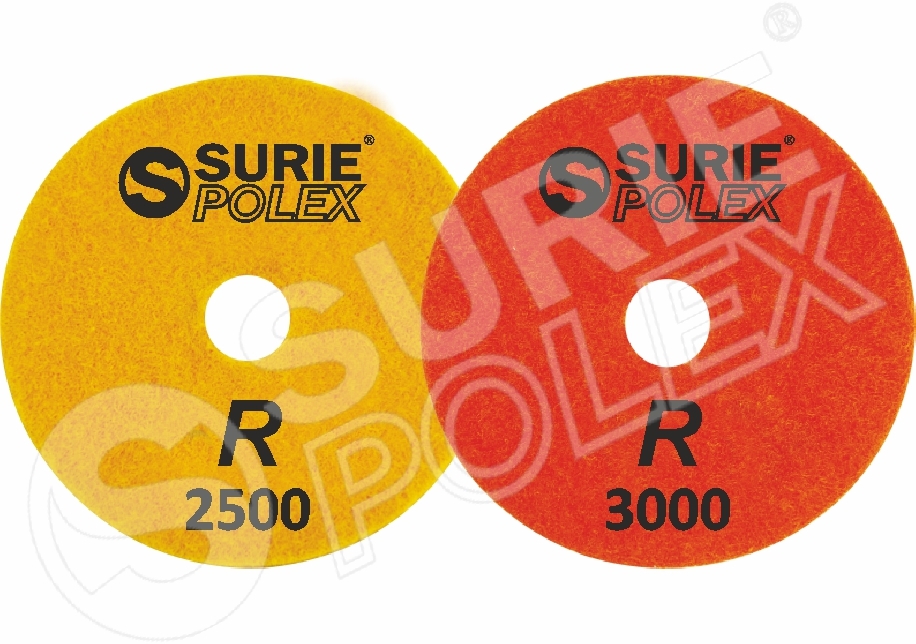 Flexible Wet Polishing Pad - Resin Bonded Velcro-backed Diamond Pads For Granite | Grits From 60 To 12000 Ideal For Angle Grinders