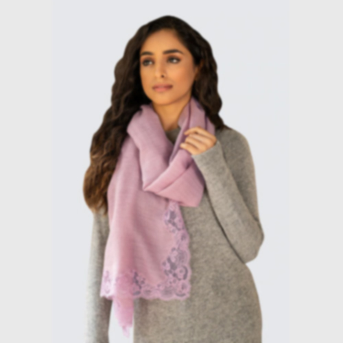 Orchid Haze Lace Stole