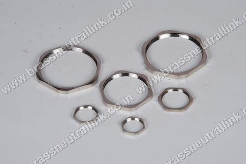 सिल्वर ब्रास लॉक नट