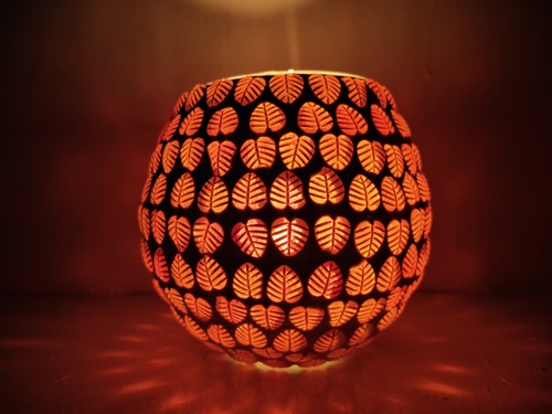 SVKD Glass Mosaic Candle Holder