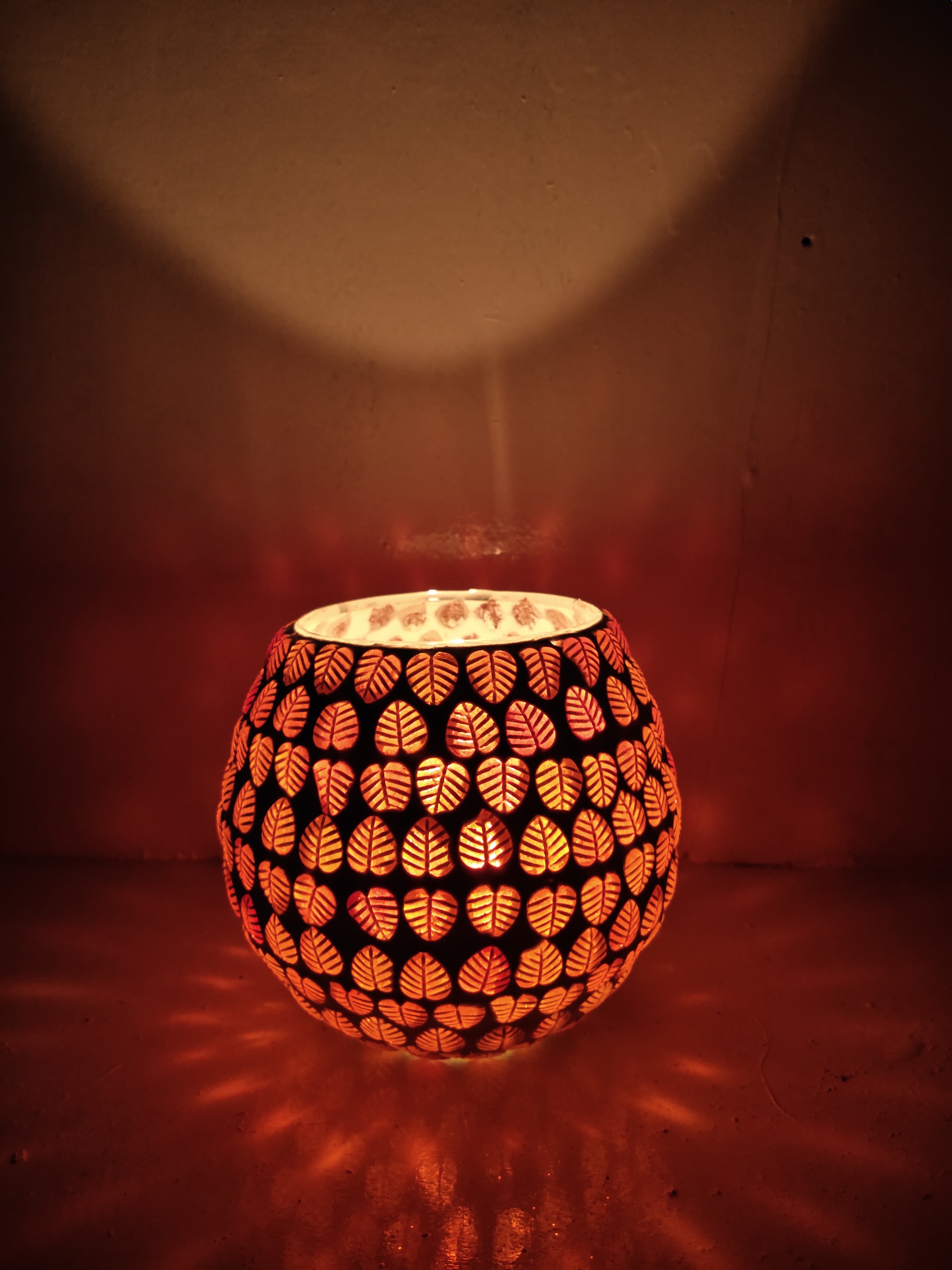Svkd Glass Mosaic Candle Holder