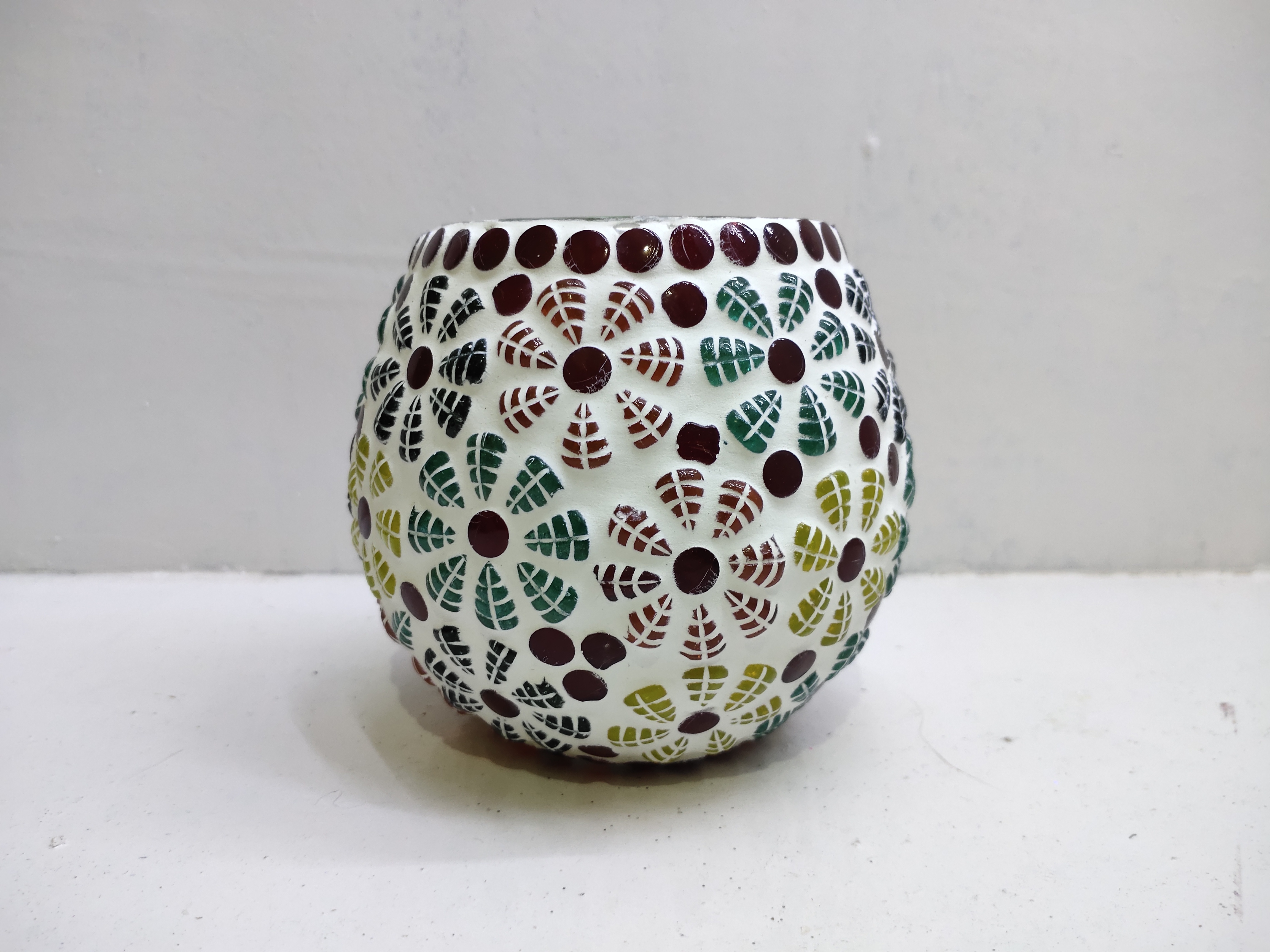 Svkd Glass Flower Candle Holder