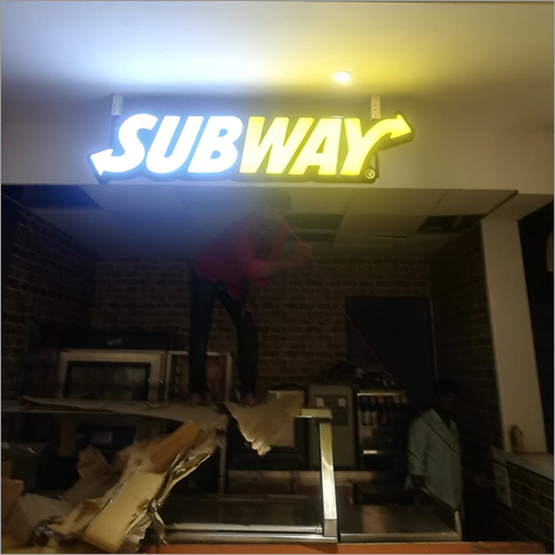 Chemist Led Sign Board - Metal Body, Custom Size Options | Industrial Application, Electric Power Supply