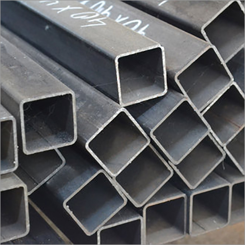 MS Square Pipe - Mild Steel, Customizable Lengths (6m, 12m, 18m) | High Strength Durable, Cold Drawn, Plain End, Black Finish