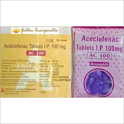 Aceclofenac 100 Mg Tablets Recommended For: As Per Doctor Recommendation