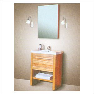 लकड़ी के बाथरूम वैनिटी