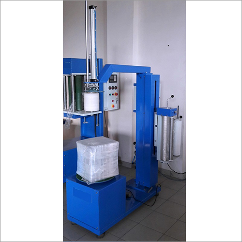 Semi Automatic Stretch Wrapping Machine - Metal Build, Non-Computerized Design | Ideal for Efficient Packaging Solutions