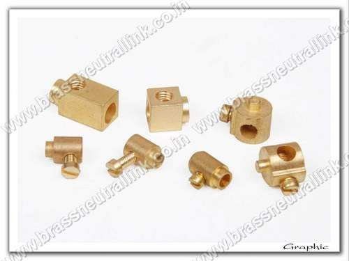 Brass Terminal for Switches - Steel Material, 3-25 mm Size, Golden Color | CNC Machining, Surface Painted Finish