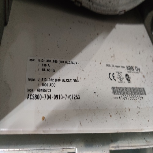 Abb Drive Acs800-704-0910-7+0f253