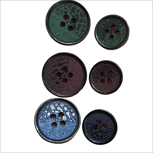 Coat Crocodile Finish Buttons