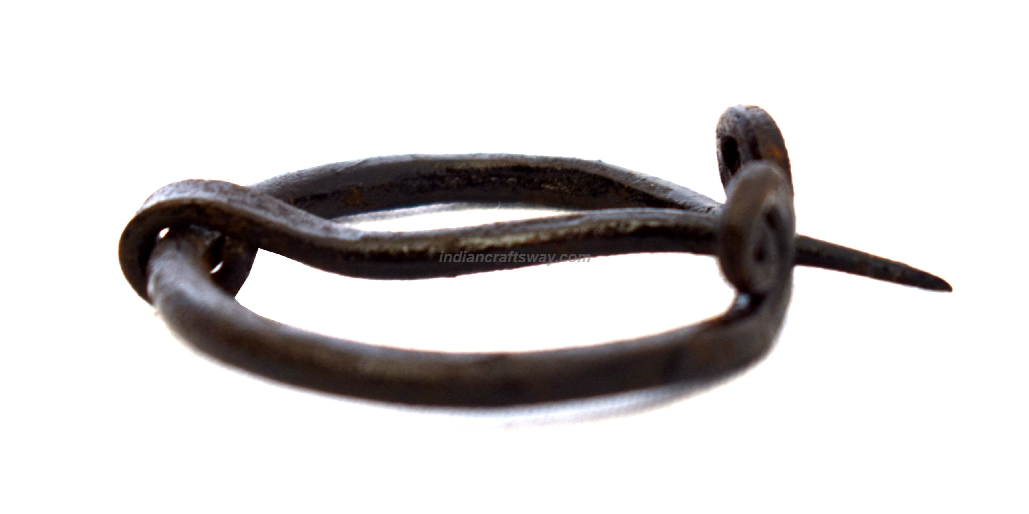 Hand Forged Mini Brooch - Color: Black