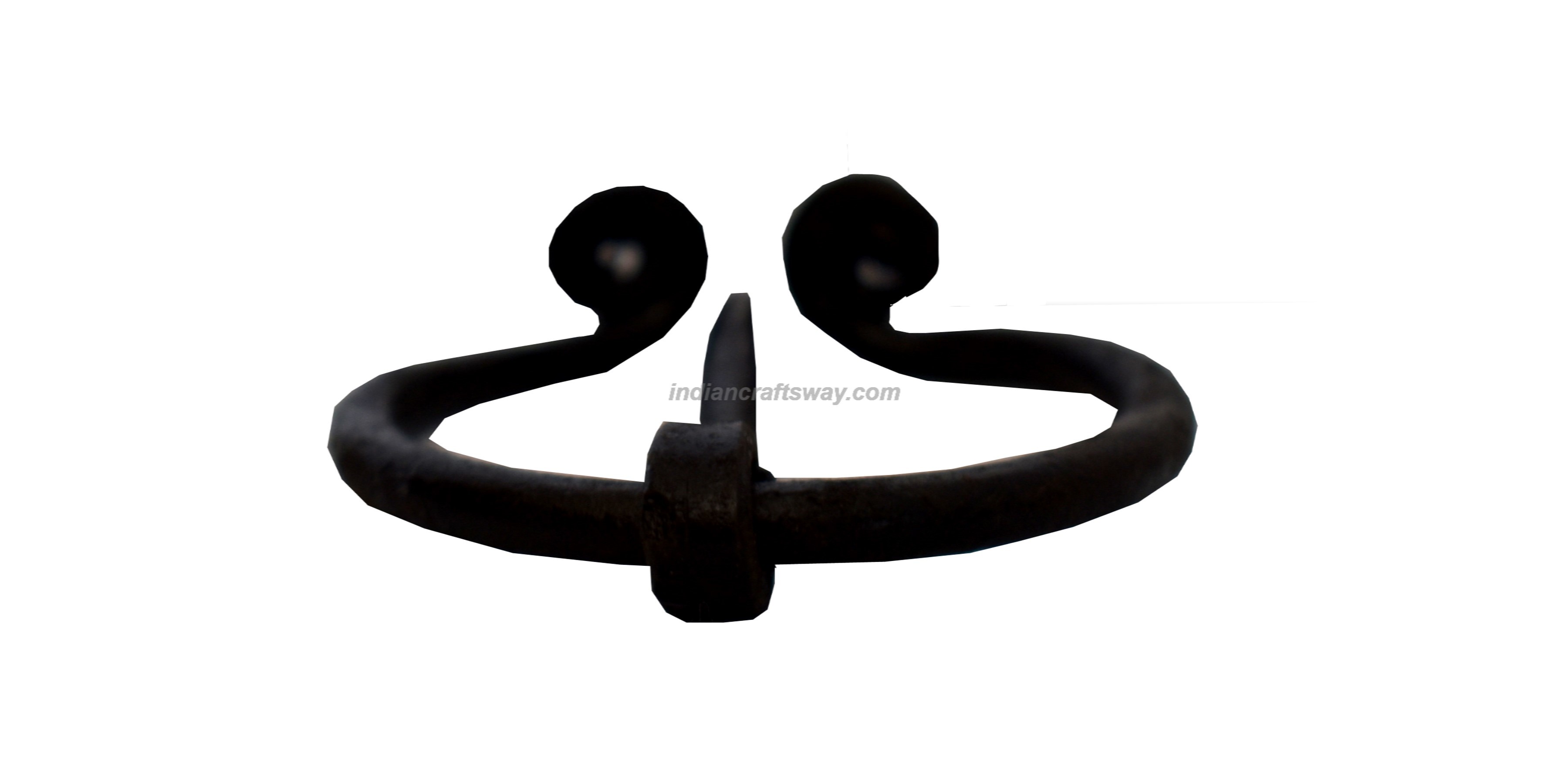 Hand Forged Mini Brooch - Color: Black