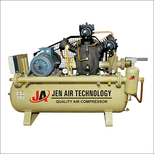 Industrial Air Compressor - Stainless Steel, Lubricated Model | New, Electric Power Source, Industrial Usage